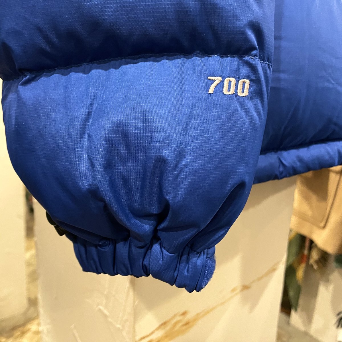 THE NORTH FACE ヌプシ DEAD STOCK 黒x青 ダウンジャケット 700フ