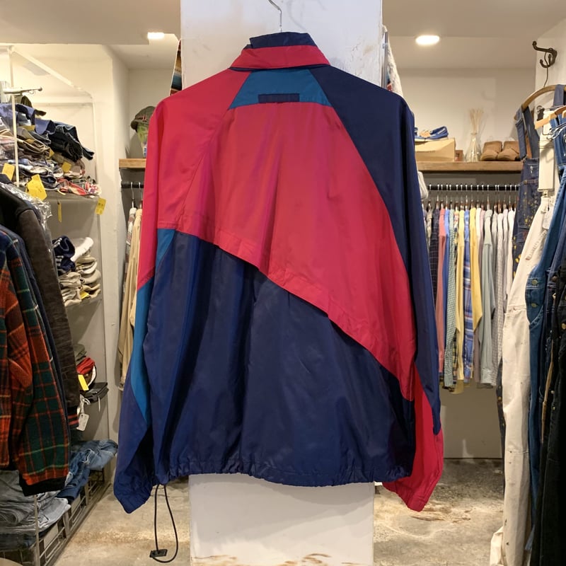 90s NIKE ナイロンジャケット シャカシャカ 切り替え 銀タグ