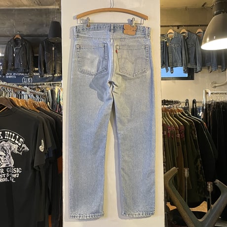 80s　Levi’s 505 0217　デニムパンツ　33×31　黒カン　内股シングル　裾チェーンステッチ　42 TALON ZIP　ボタン裏 16　USA製　1980年　(S3626)