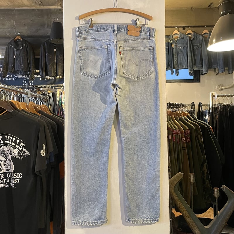 80s Levi's 505 0217 デニムパンツ 33×31 黒カン 内股シングル 80s Levi's 505 0217 デニムパンツ 33×31 黒カン 内股シングル