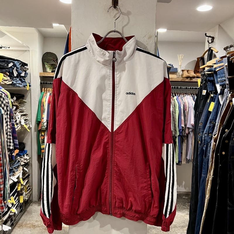 Adidas ナイロンジャケット アディダス シャカシャカ 切り替えデザイン
