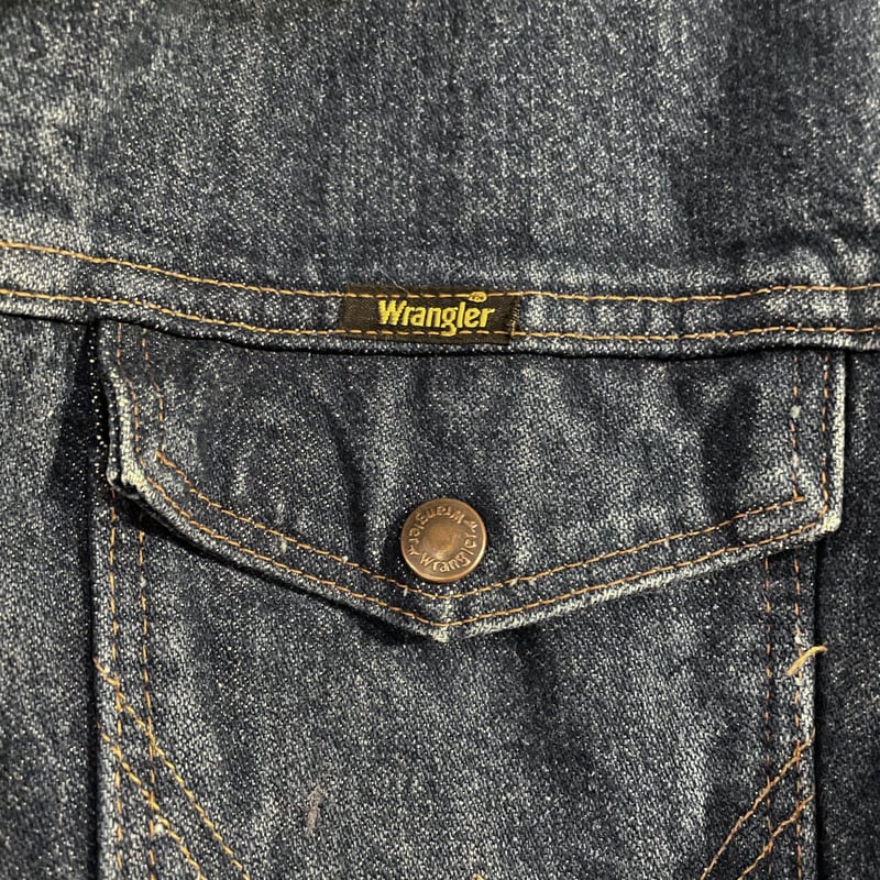 Wrangler デニムジャケット ブランケットライナー 襟コーデュロイ