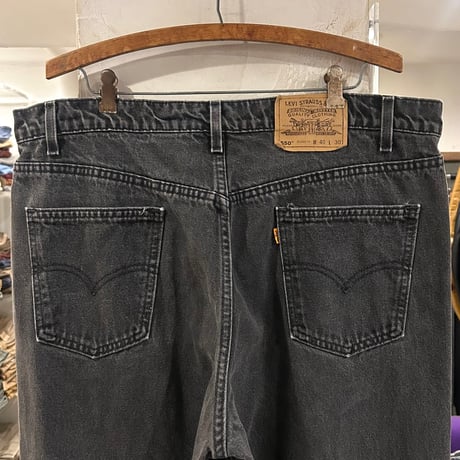 90s　Levi's 40550 4159　リーバイス　ブラックデニムパンツ　38×29 ½　USA製　1997年　(S4337)