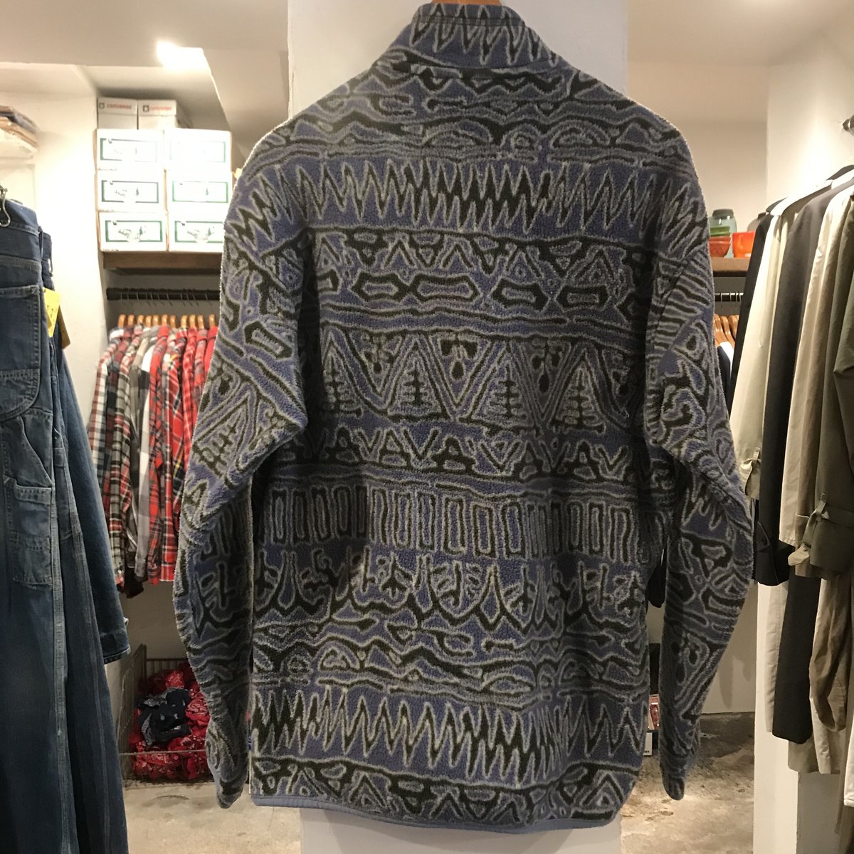 90s Patagonia USA製 パタゴニア 総柄 シンチラ スナップT 90s USA製 patagoniaパタゴニア 総柄 シンチラ フリース