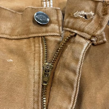 Dickies　ダック地　ペインターパンツ　ディッキーズ　ワークパンツ　ブラウン　雰囲気系　33×31 　(S5464)