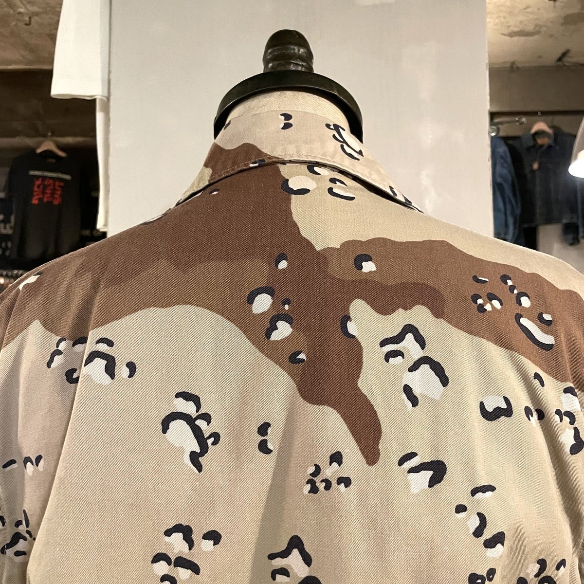 80s US ARMY BDUジャケット 6C デザートカモ柄 チョコチップ 初期