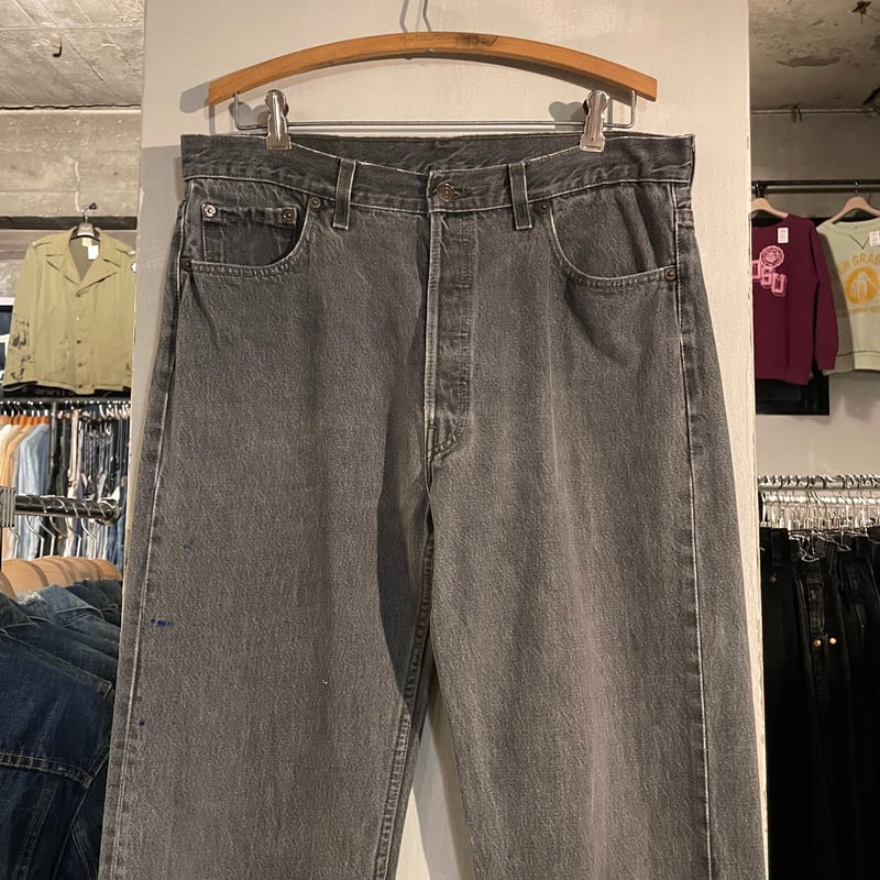 90s Levi's 501 先染め ブラックデニムパンツ 35×33 USA製 1994年
