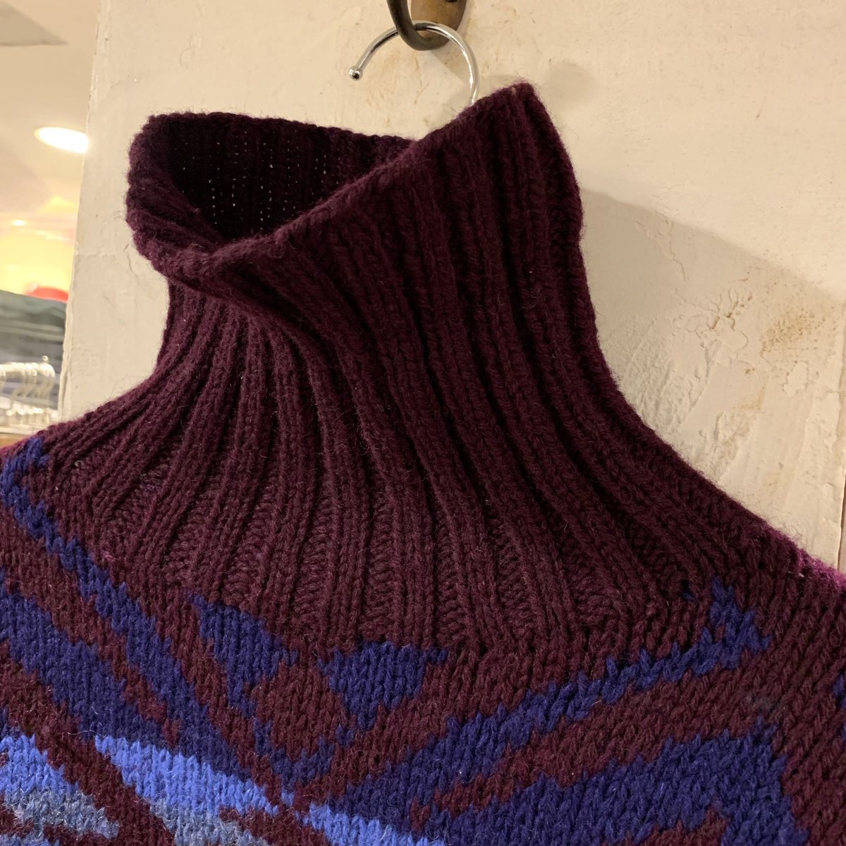 90s POLO by Ralph Lauren ウールセーター タートルネック ネイティブ柄