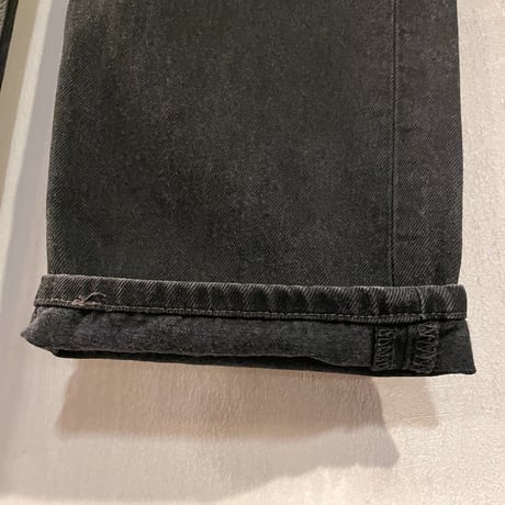 00s　Levi’s 501 0660　後染めブラックデニムパンツ　33×33　2000年　(S3463)
