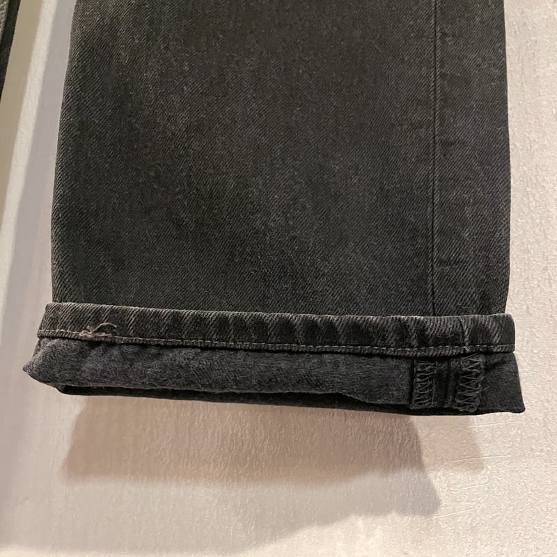 K*i様 ブラックデニム　501 501-0660 後染　w36 USA製　アメ 90's Levi's 501 後染め Black ］ USA製。糊付けして2.3年育て