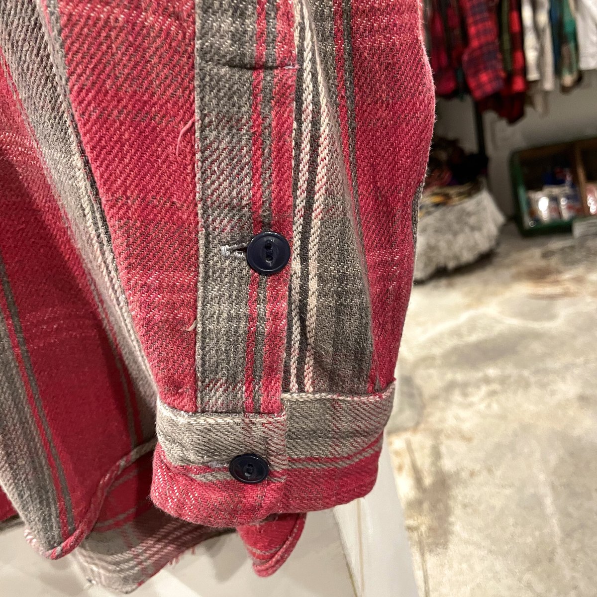 RRL RALPH LAUREN 90s 三つ星タグ フランネル コットンシャツ ダブル