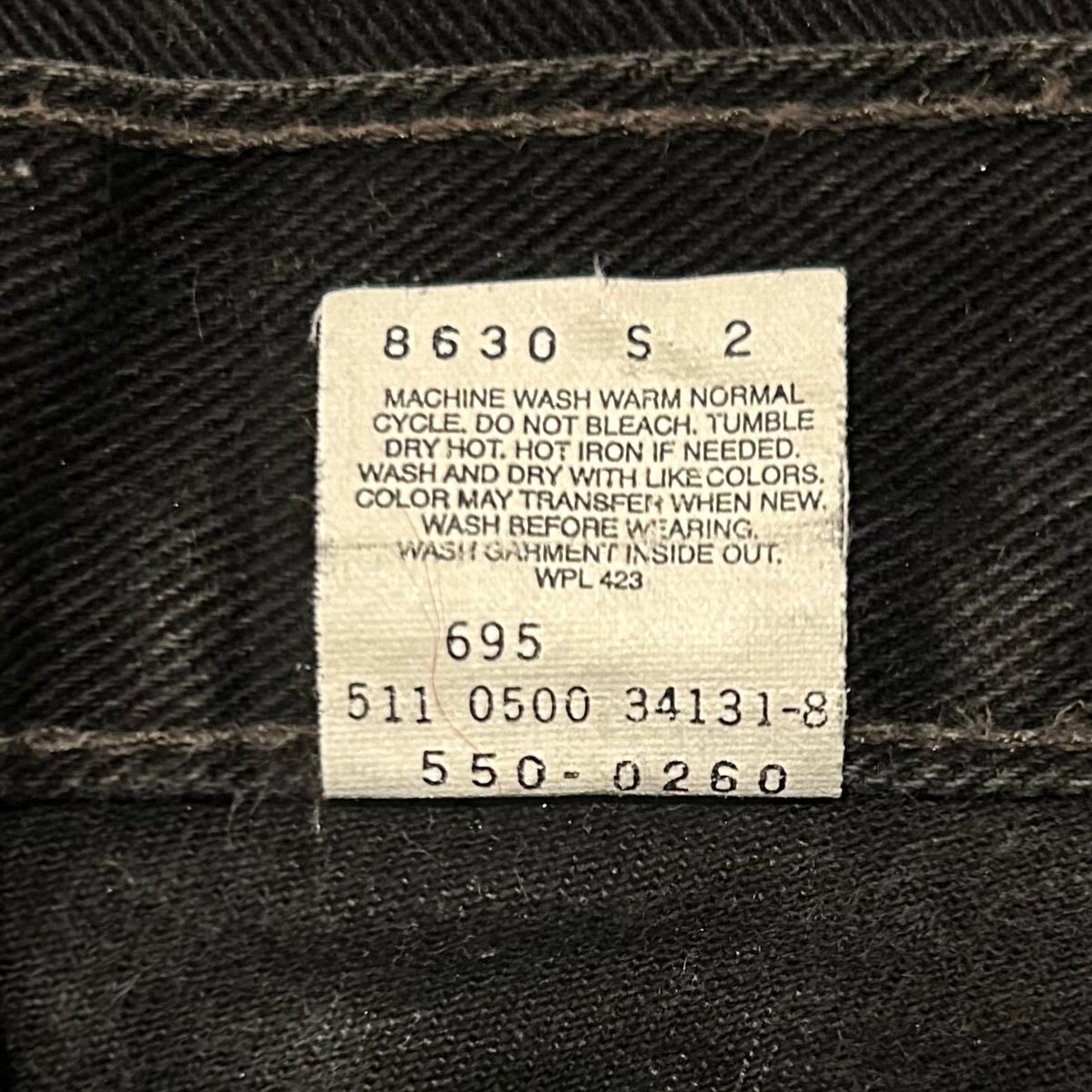 00s Levi's 550 0260 リーバイス ブラックデニムパンツ 31×31 00s Levi's 550 0260 リーバイス ブラックデニムパンツ 31×31