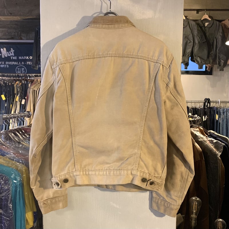 Carhartt ベージュ トラッカージャケット carhartt カーハート ダック地 トラッカージャケット 裏地