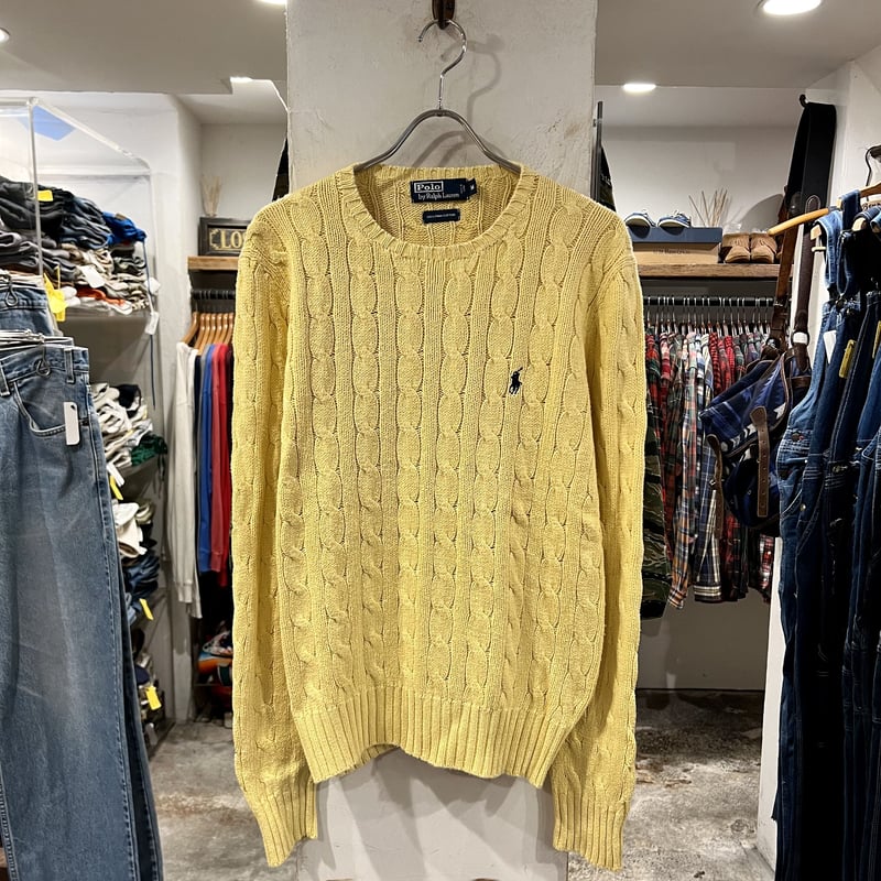 POLO by Ralph Lauren コットンニットセーター ラルフローレン ワン 