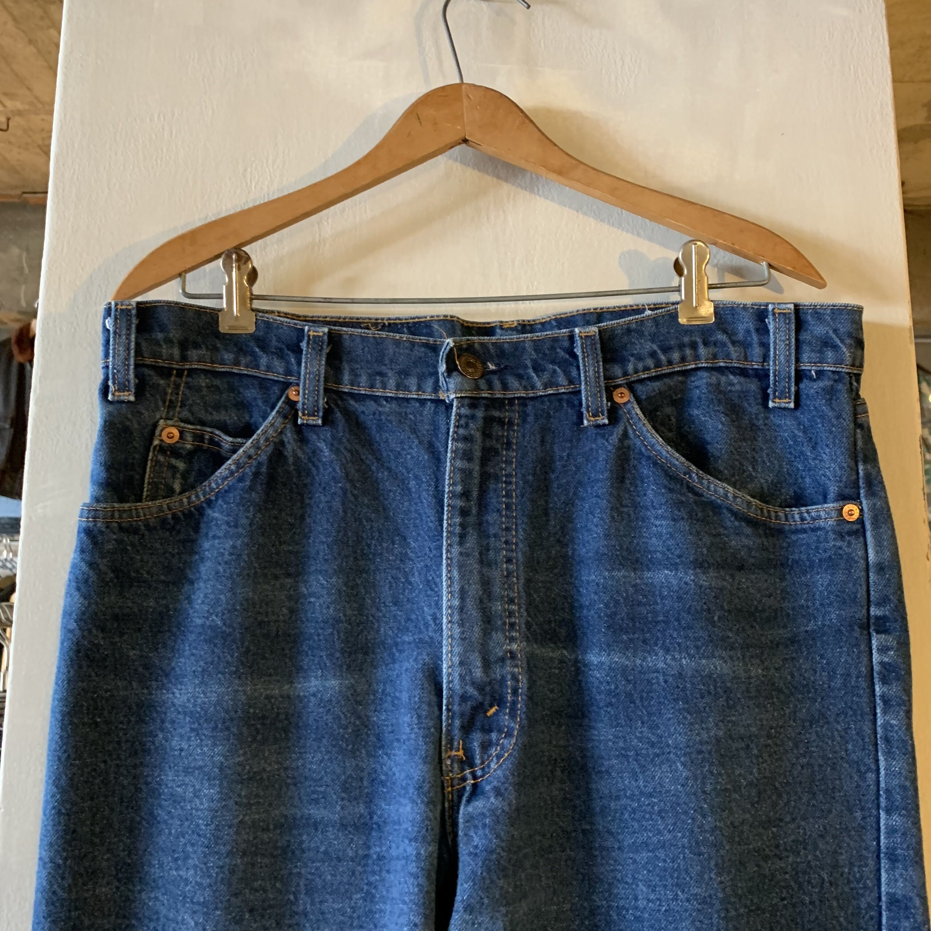 80s levi's 505-0217 リーバイス デニムパンツ オレンジタブ ボタン裏