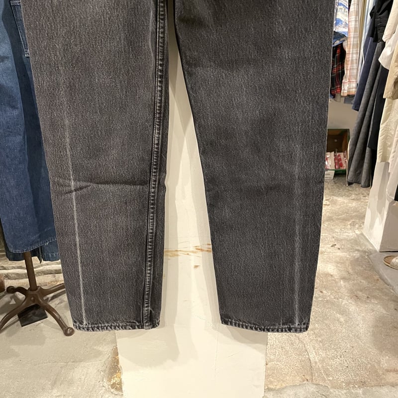 Levi's 501 90年代 後染めブラックデニム ボタン裏653 USA製 Levi's 501 90年代 後染めブラックデニム ボタン裏653 USA製
