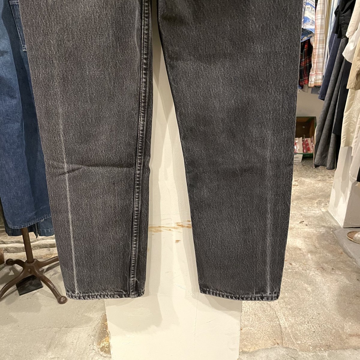 Levi's 501 90年代 後染めブラックデニム ボタン裏653 USA製 Levi's 501 90年代 後染めブラックデニム ボタン裏653 USA製