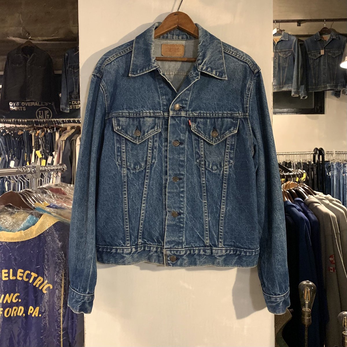 70s オリジナル BIGE 70505-0217 デニムジャケット 70s Levi's 70505 0217 デニムジャケット USA製 2ポケ Size 44