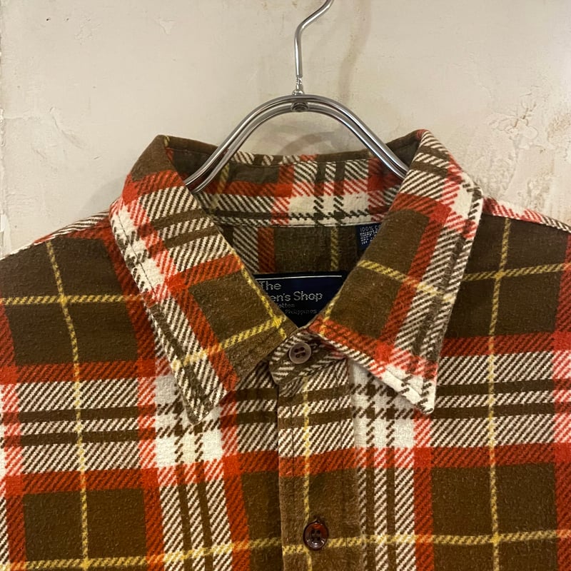 90s JC Penney L/S プリントネルシャツ Size XL TALL コットンシャ