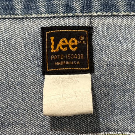 70s　Lee × TEREX × GM　220-J　デニムジャケット　Size 38相当　USA製　トリプルネーム　(S5324)