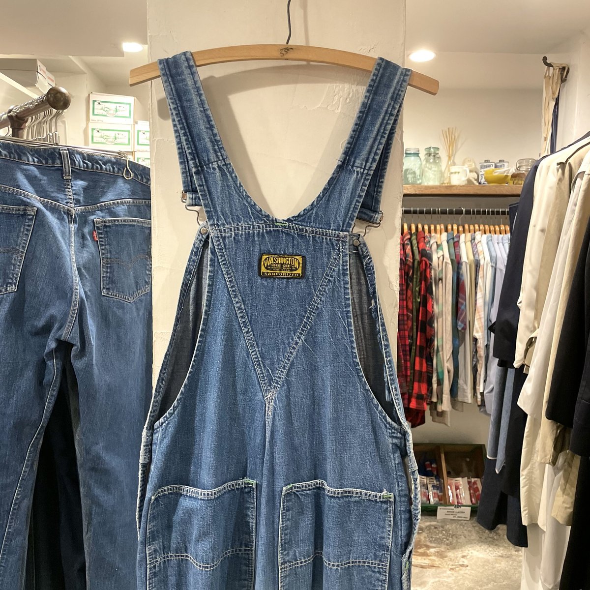 70s vintage USA製 DEE CEE オーバーオール ビンテージ 60s WASHINGTON DEE CEE デニム オーバーオール ビンテージ