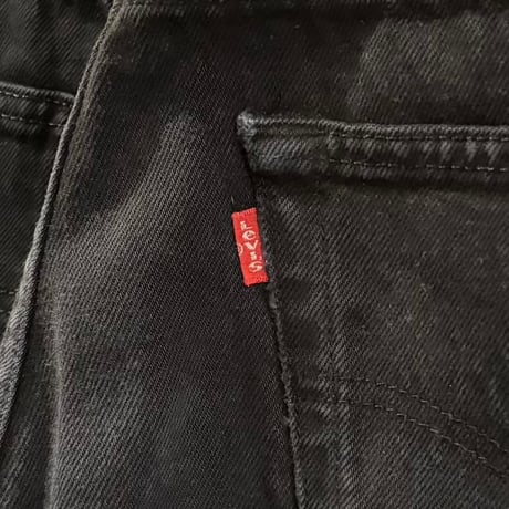90s　Euro Levi’s 501 ブラックデニムパンツ　32×31½　リーバイス　ユーロ 　1999年　(S5640)