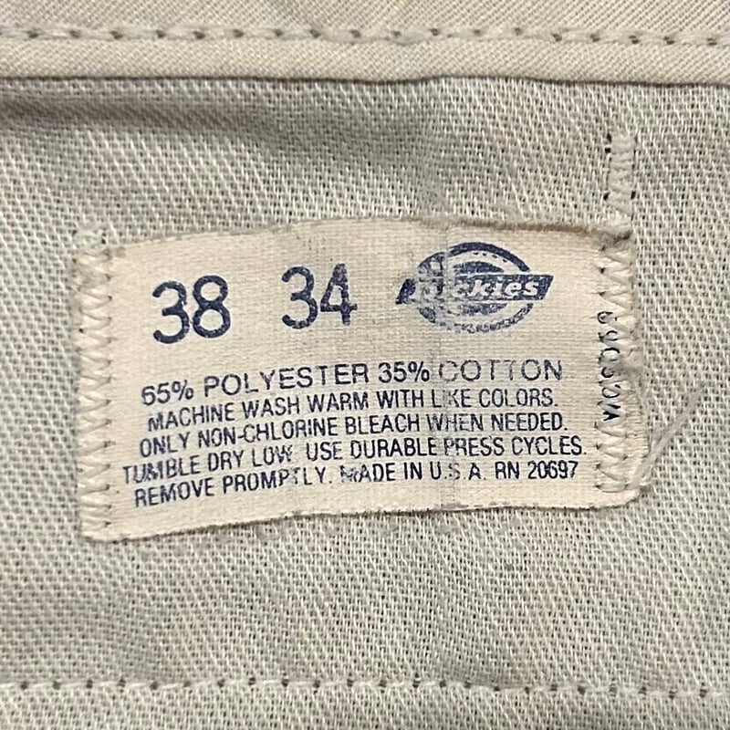 80s Dickies 874 ワークパンツ ディッキーズ ベージュ チビタグ 80s Dickies 874 ワークパンツ ディッキーズ ベージュ チビタグ