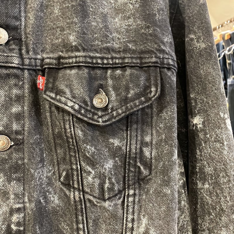 80s Levi's 57508-0256 ブラックデニムジャケット USA製 リーバイス 1...