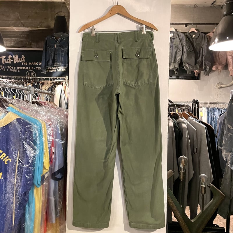 60s〜 US ARMY ベイカーパンツ 30×30 OG107 COTTON SATTEN 60s〜 US ARMY ベイカーパンツ 30×30 OG107 COTTON SATTEN