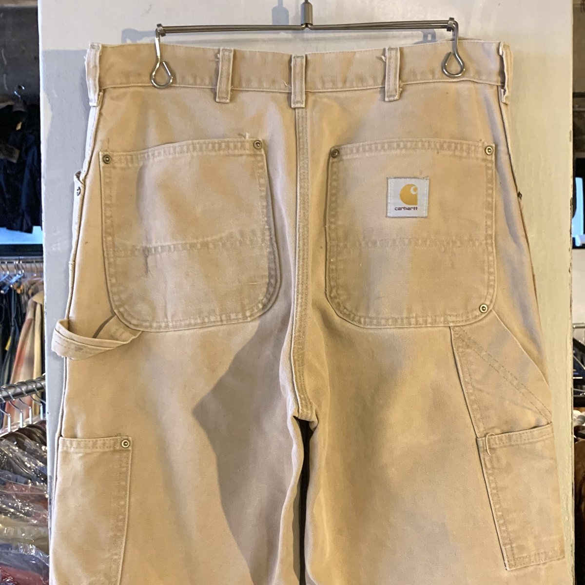 80s Carhartt ダック地 ペインターパンツ ダブルニー 雰囲気系 USA製 