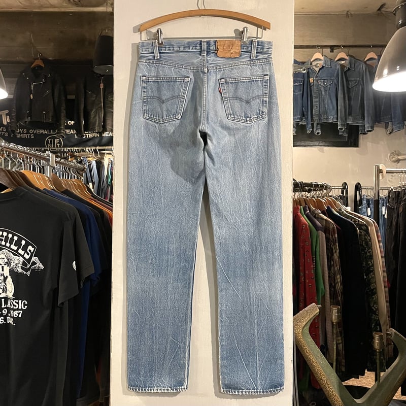 80s Levi's 501 デニムパンツ 31×31½ 黒カン 内股シングル 裾 80s Levi's 501 デニムパンツ 31×31½ 黒カン 内股シングル 裾