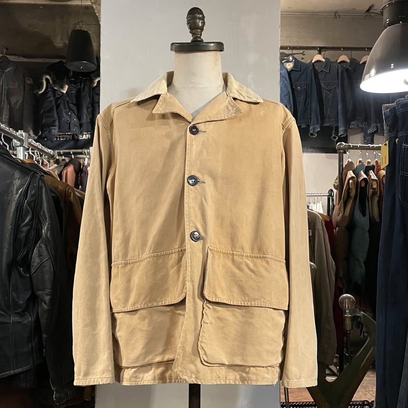 50s Vintage Hunting Jacket ハンティングジャケット ダック地 カバー