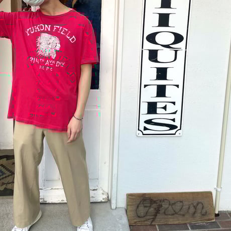 POLO Ralph Lauren　ショートスリーブTシャツ　インディアンヘッド　ネイティブプリント　(S0973)