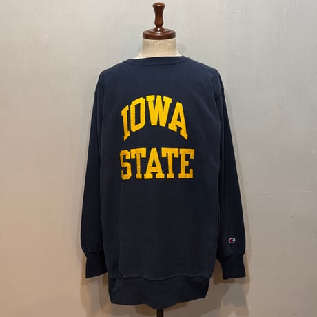90s　Champion　リバースウィーブ　Reverse Weave　Size XXL　IOWA STATE　刺繡タグ　チャンピオン　(S5368)