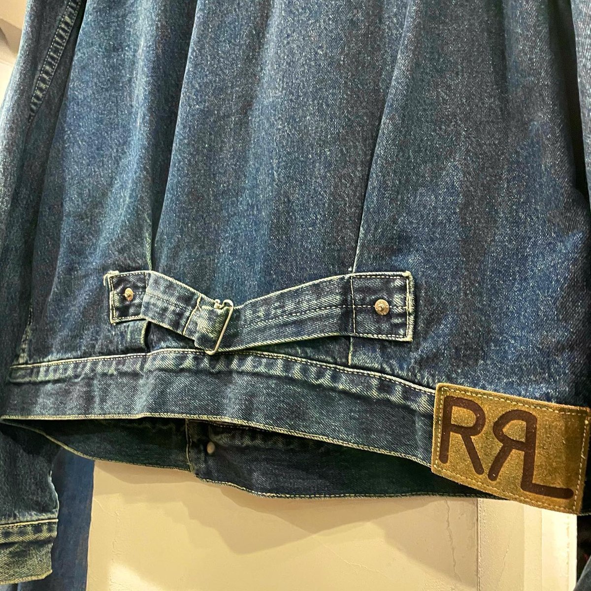 初期90's RRL Black Denim Jacket 三つ星タグ