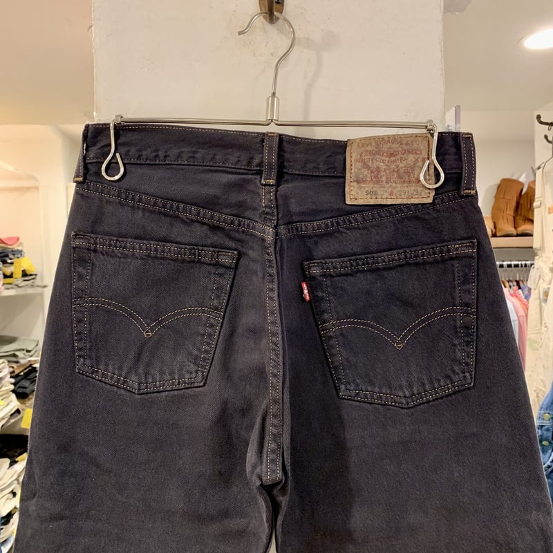 90s Levi's 501 後染めブラックデニム ボタン裏511 USA製 1996年 90s Levi's 501 後染めブラックデニム ボタン裏511 USA製 1996年
