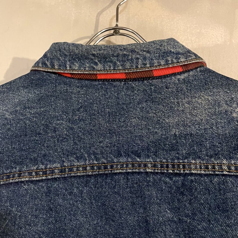 80s Levi's 70417-0814 デニムジャケット サイズL ネルライナー 80s Levi's 70417-0814 デニムジャケット サイズL ネルライナー