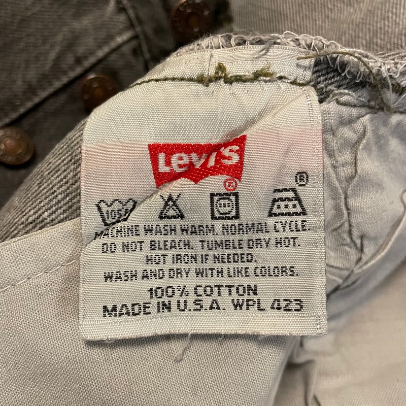 90s Levi's 501 先染め ブラックデニムパンツ 35×33 USA製 1994