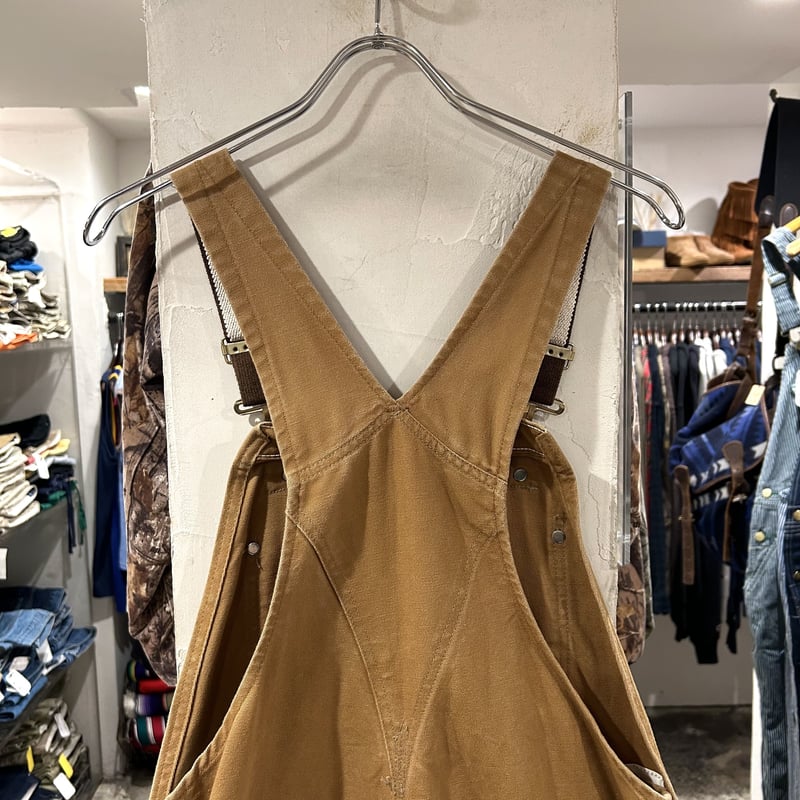 90s Carhartt ダック地 オーバーオール ダブルニー カーハート
