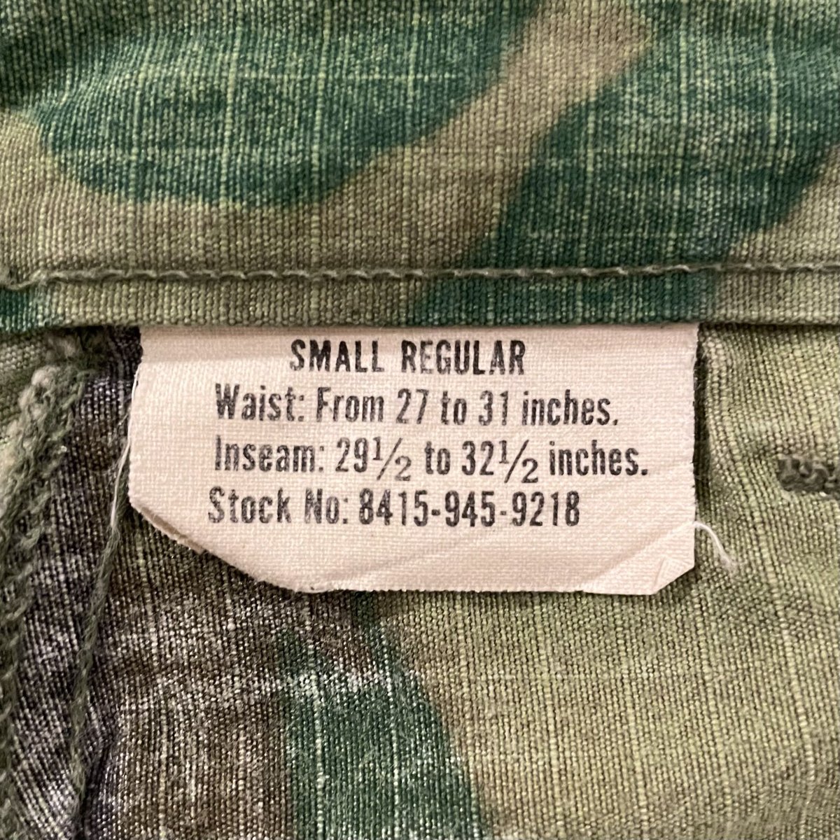 US ARMY ジャングルファティーグパンツ ブラウンリーフ リップス