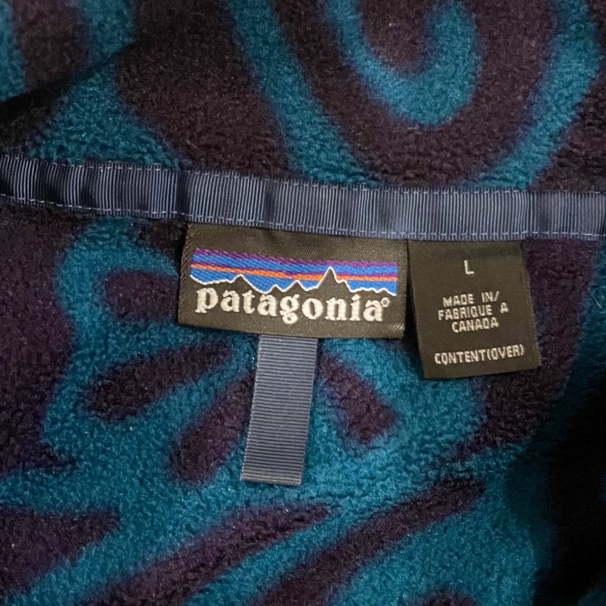 patagonia 90s シンチラスナップT 総柄 Lサイズ パタゴニア