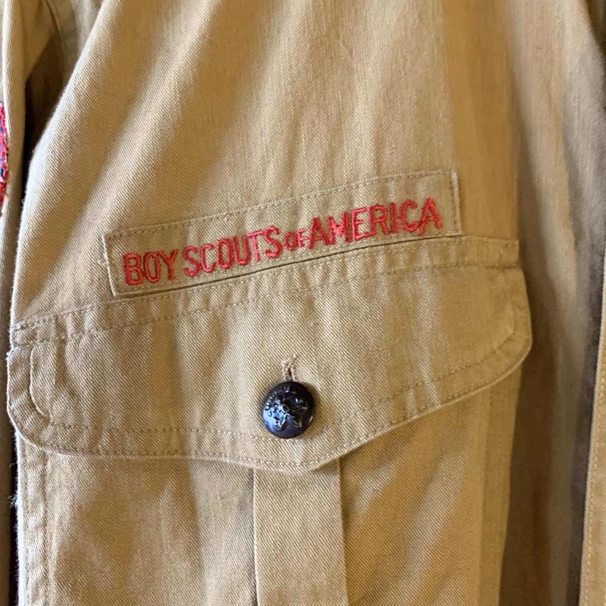 40s Vintage Boy Scouts Shirt ボーイスカウトシャツ チェンジボタン...