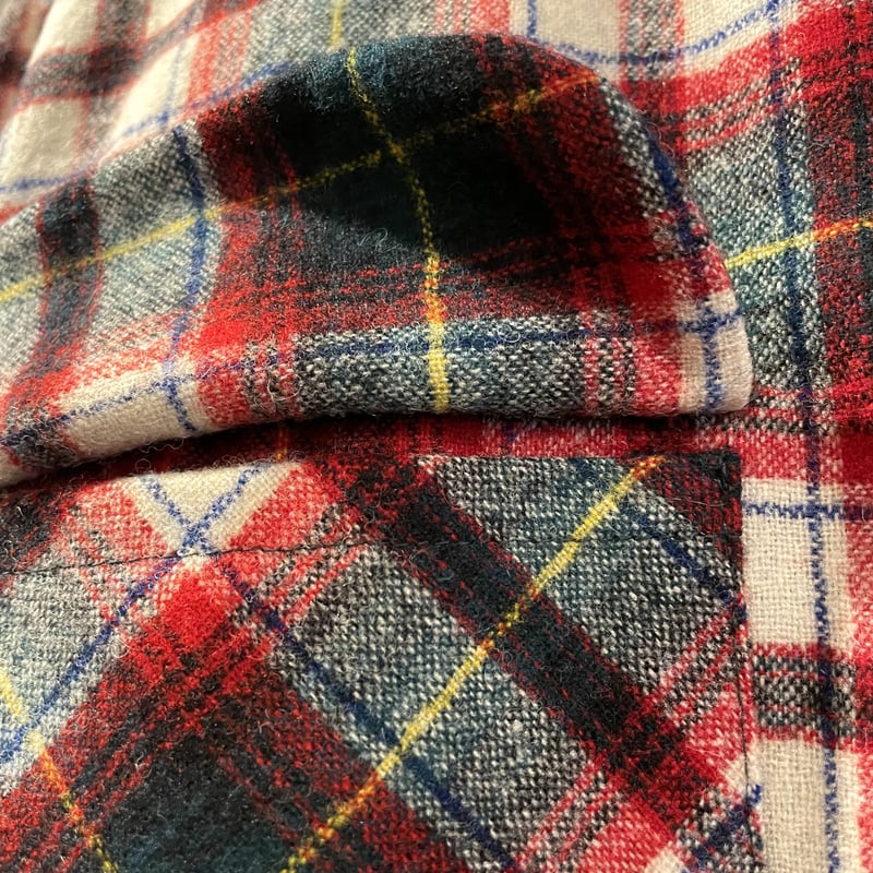 70s Pendleton ウールシャツ オープンカラー ボックスシルエット USA製