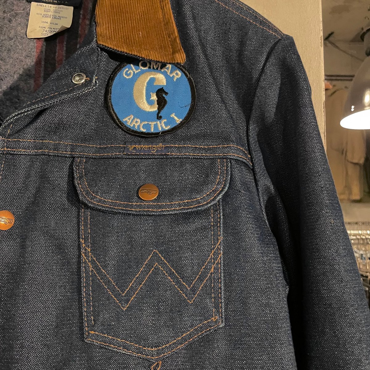 USA製80's Wrangler デニムジャケット74227NV【n43】 USA製80's Wrangler デニムジャケット74227NV【n43】 USA製80's