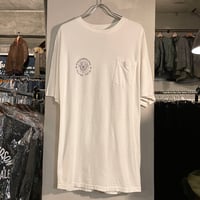 80s　Hanes　S/S Tシャツ　ポケT　RAIDER POWER　USA製　Size XL　TEXAS TECH UNIVERSITY　(S4097)