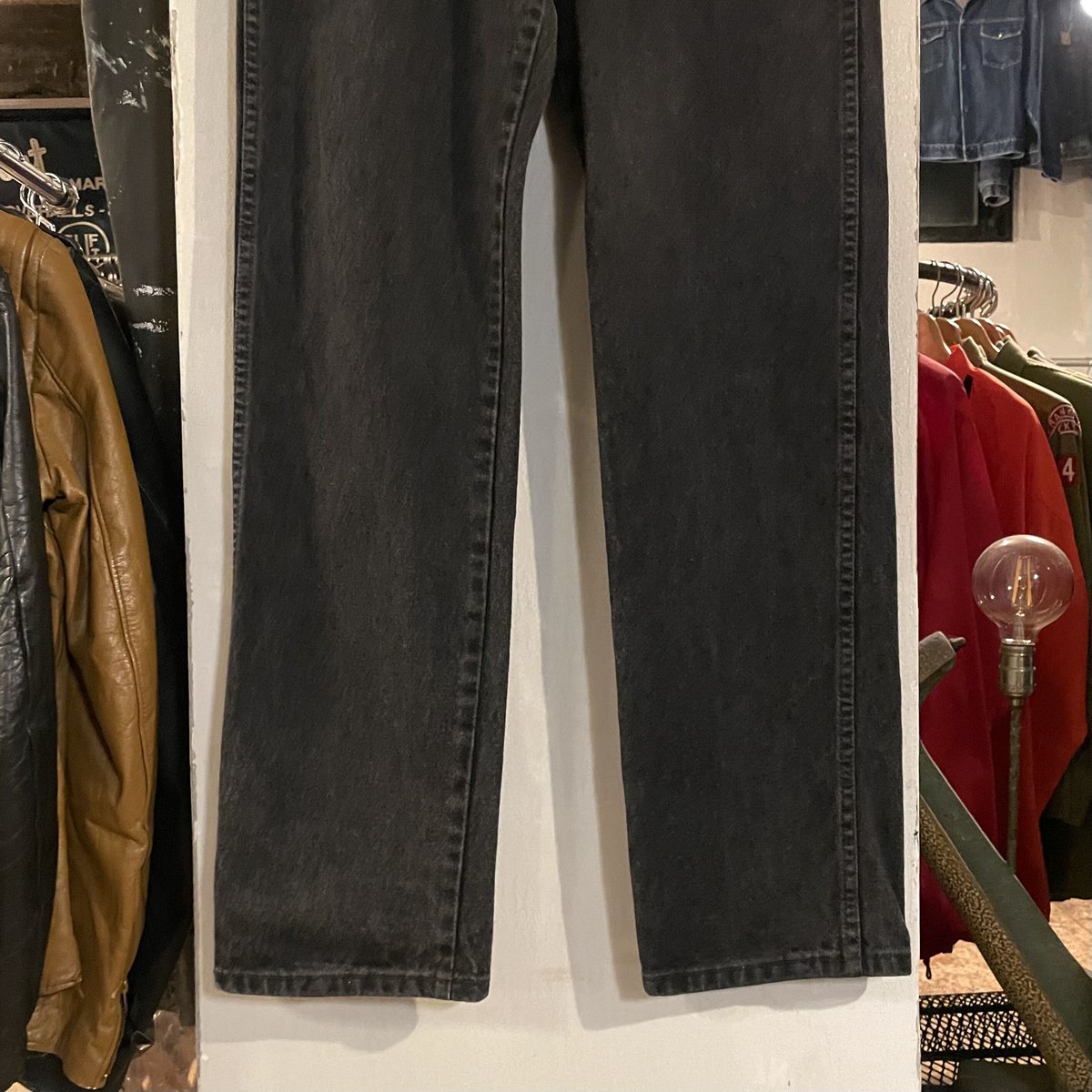 スタッズ付きブラックデニム 31インチ HYSTERIC GLAMOUR XXX 蛇スタッズ ブラックデニム サイズL