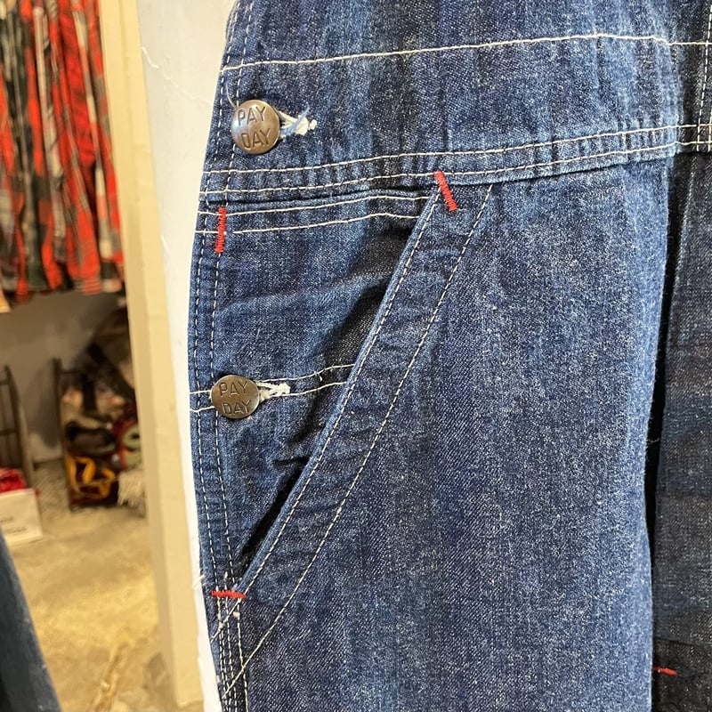 50s PAY-DAY デニムオーバーオール PAY DAY 50年代 デニムオーバーオール PENNEY'S UNION MADE 50s