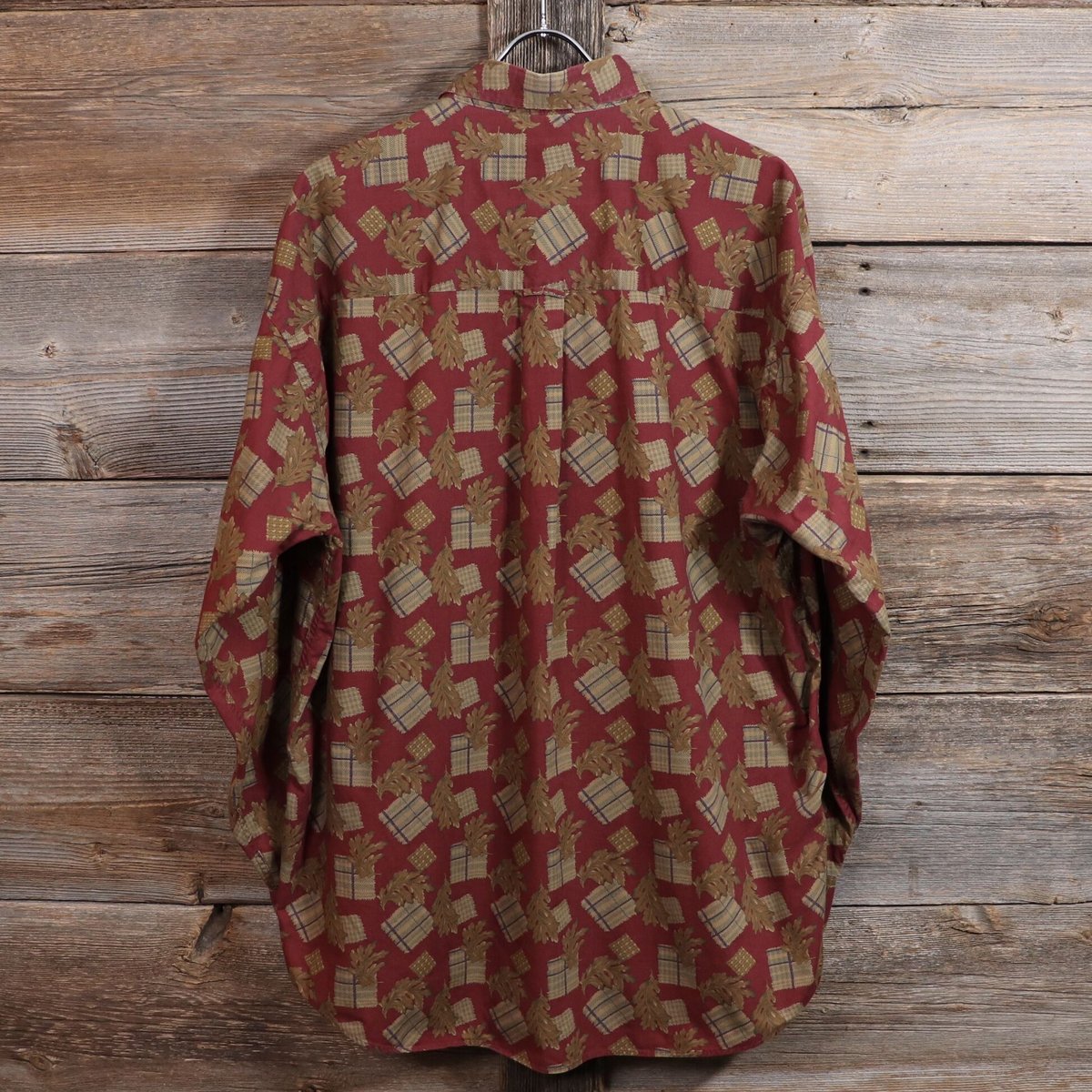 80s　CHAPS Ralph Lauren　総柄 ロングスリーブ シャツ 80s CHAPS Ralph Lauren 総柄 ロングスリーブ シャツ 80年代 チャップ