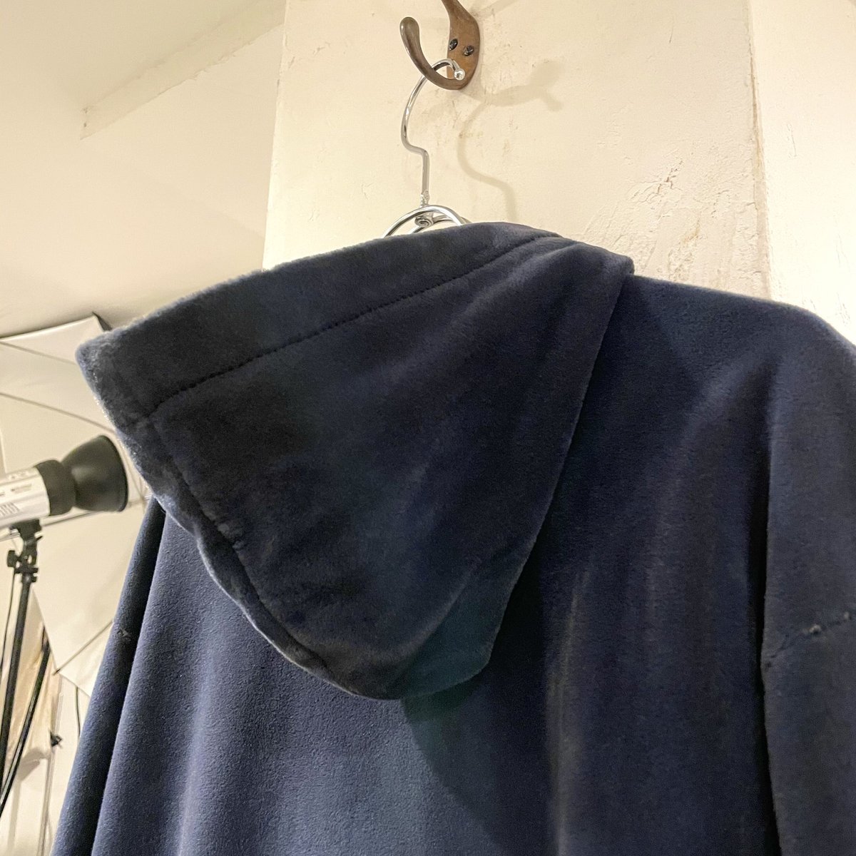 Carhartt ベロアパーカー フーディ ネイビー USA製 90s