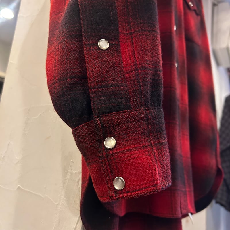 70s PENDLETON ウールチェックシャツ ペンドルトン オンブレ 70s PENDLETON ウールチェックシャツ ペンドルトン オンブレ